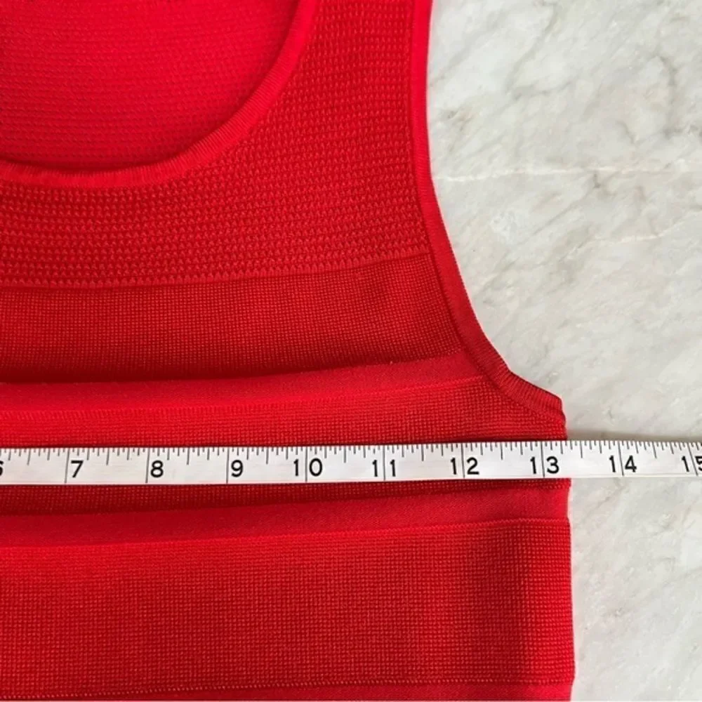 Armani Exchange Red Knit Sleeveless Mini Dress XS - Picture 5 of 7